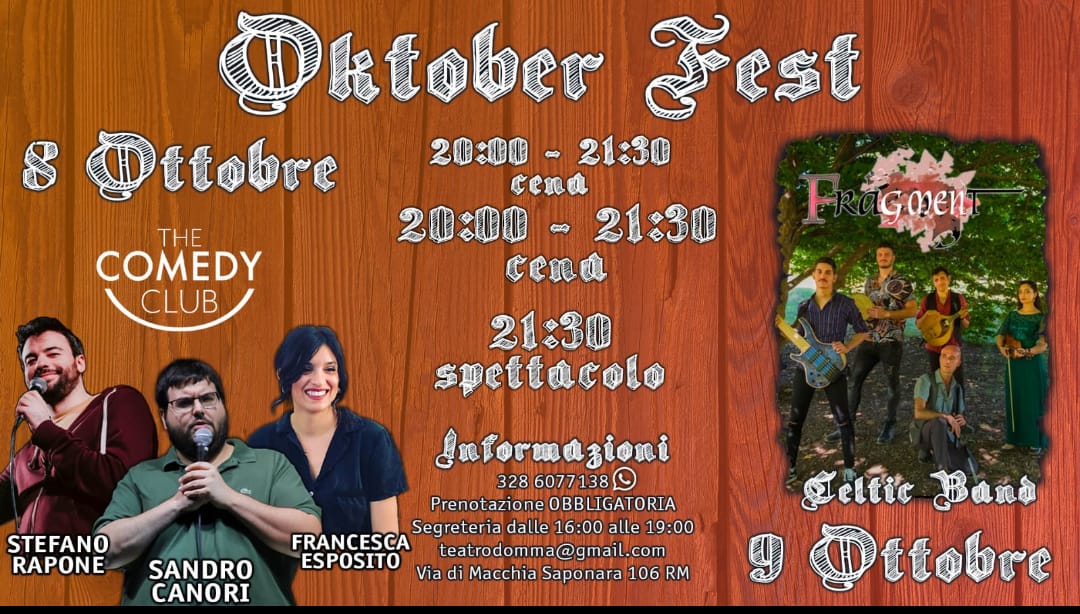 Si riparte con l’Oktober Fest