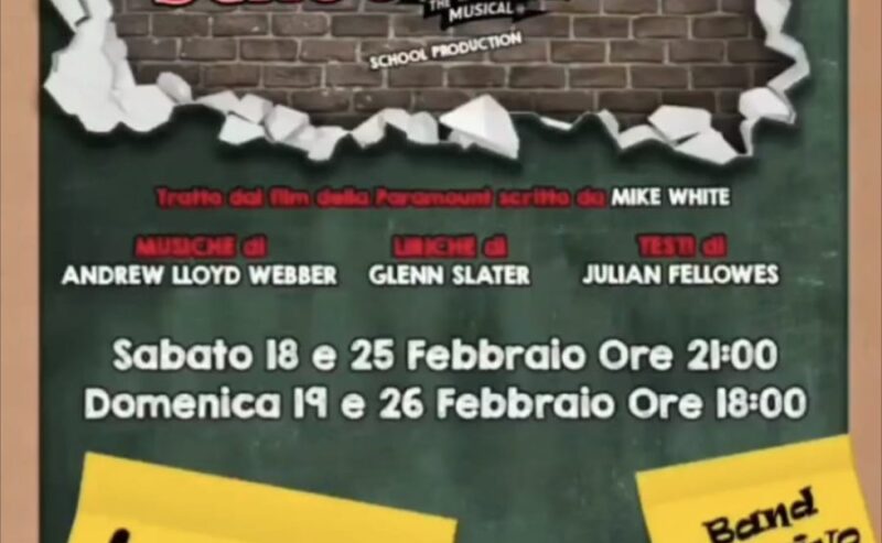 A febbraio in scena il musical esplosivo SCHOOL OF ROCK