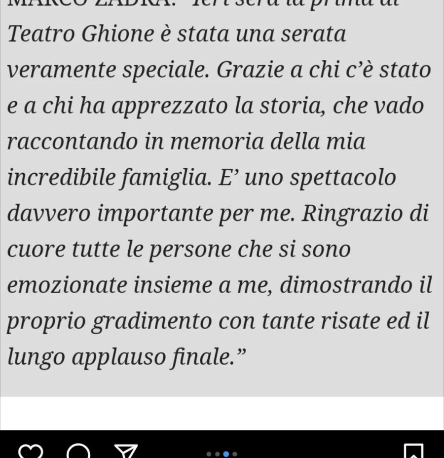 17 maggio 2001-2023: anniversario della scomparsa di Fausto Zadra, ricordato dal figlio Marco al Teatro Ghione dove diede “L’Ultimo Recital”