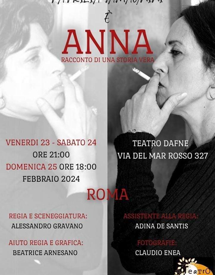 Teatro Dafne, ANNA – racconto di una storia vera