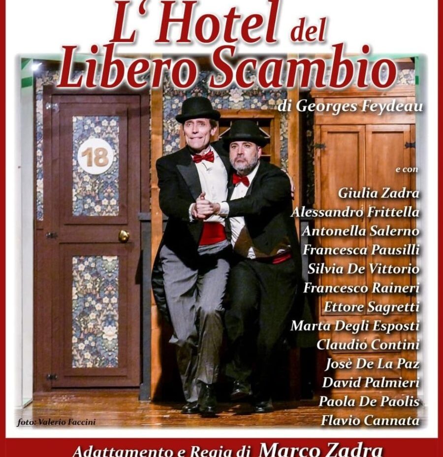 Teatro Ghione, ad aprile Marco Zadra vi aspetta nell’Hotel del libero scambio