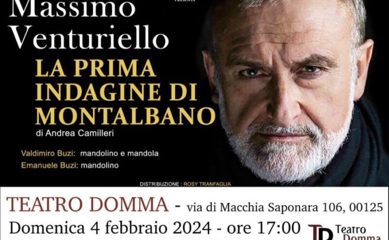 Massimo Venturiello porta in scena “La prima indagine di Montalbano” di Andrea Camilleri