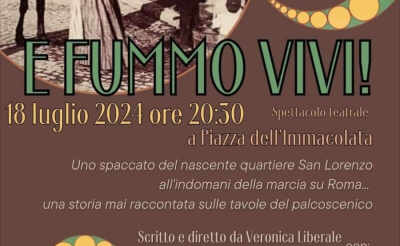 “E fummo vivi” in piazza a San Lorenzo per non dimenticare le vittime della strage