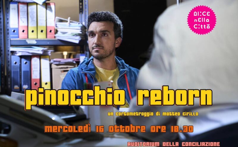 Matteo Cirillo alla Festa del cinema di Roma con il corto PINOCCHIO REBORN