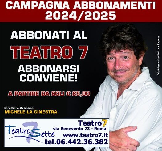 Michele La Ginestra presenta la stagione del Teatro Sette