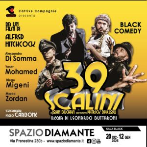 Allo Spazio Diamante, 39 SCALINI, la black comedy che omaggia Hitchcock