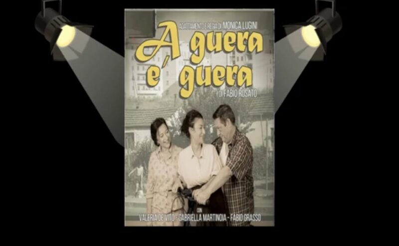 Il Piccolo Teatro Arcadia ospita ‘A guera è guera, il testo di Fabio Rosato